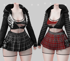 ✩Nasty doll outfit - Zinpiafit'base - Vrchat assets✩