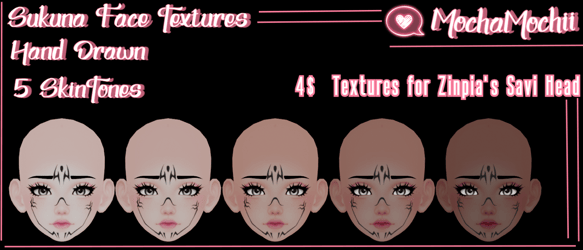Sukuna Face Textures (Savi)