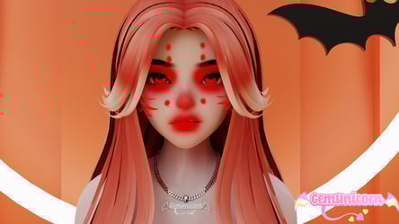 Kitsune makeup for Ameila head