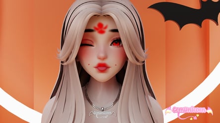 Oni makeup for Ameila head 