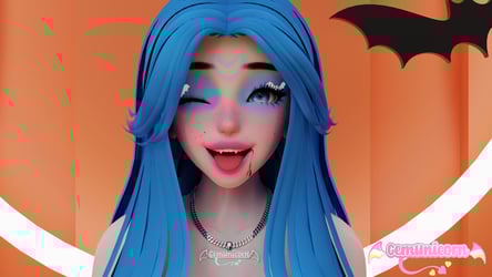 Vampire makeup for Ameila Head