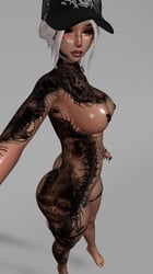 4K SLASHER FEMALE BODY TEXTURE - ZIN