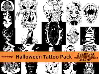 Halloween Tattoo Pack