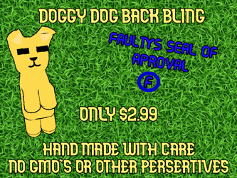 DOGGY DOG BACK BLING (now free!)