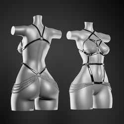 Chained Body Harness