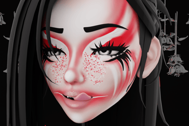 Peppermint Chaos makeup texture for Savi head