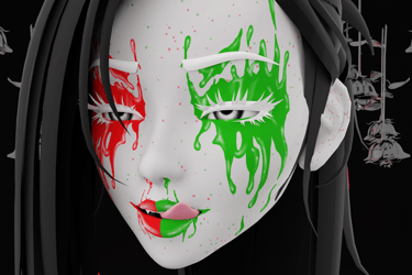 Jawbreaker makeup texture for Savi head