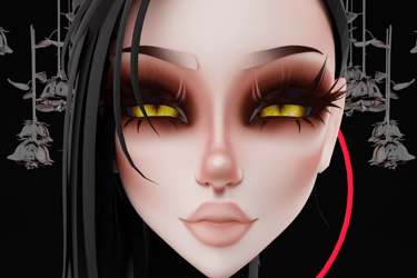 Night Out makeup texture for Azura V2
