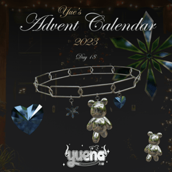 ⁺♡˚·﹙ nostalgic winter. ﹚ charm bracelet (free) | yue's advent calendar 2023