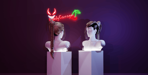Topnot Hair VRChat Avatar asset
