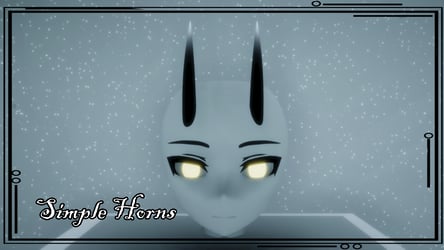 Simple Horns 3D Model