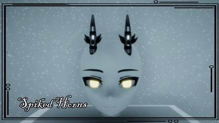 Spiked Horns 3D Model