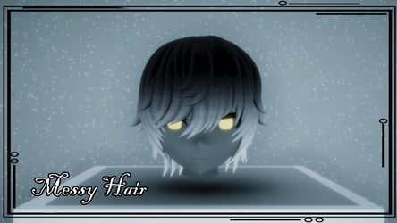 Messy Hair 3D Model