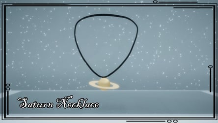 Saturn Necklace 3D Model