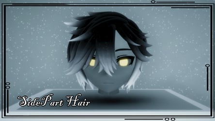 Sidepart Hair 3D Model