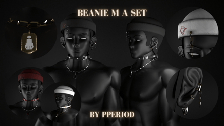 BEANIE M A Set by P