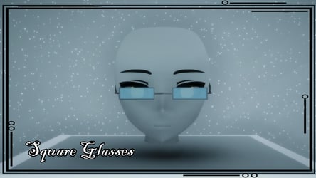 Square Glasses 3D Model