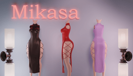🖤Meatball's choice🖤 (Long Rope Dress, 20 Textures)