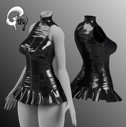 Short Latex Dress [Commercial License]
