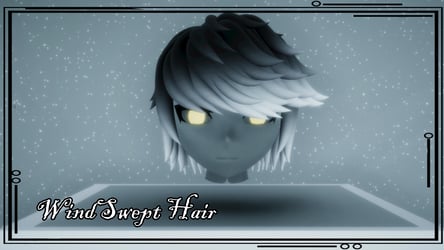 WindSwept Hair 3D Model