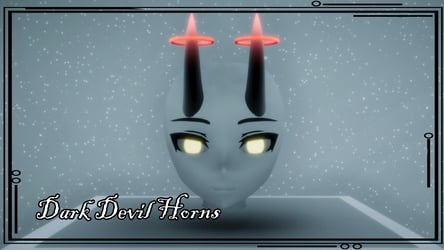 Dark Devil Horns 3D Model