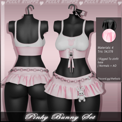 Pinky Bunny Set ♡ [Commercial Use]