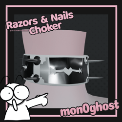 ‎𐙚Razors & nails choker꩜ .ᐟ