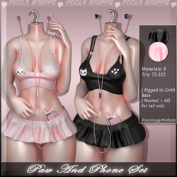 Paw And Phone Set ♡ [Commercial Use]