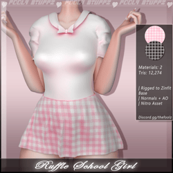 Ruffle School Girl ♡ [Nitro Asset]