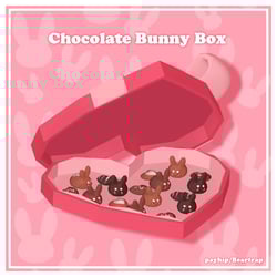 Chocolate Bunny Box || VRC VALENTINES Asset