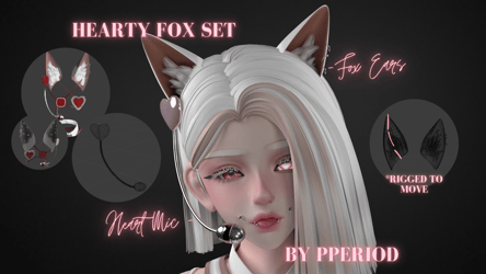 HEARTY Fox Ears & Mic Set By P
