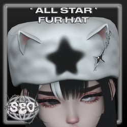 ' all star ' fur hat