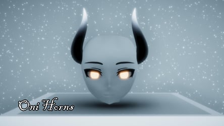 Oni Horns 3D Model