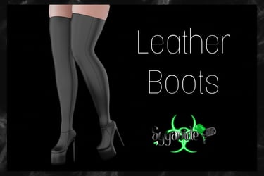 Leather Thigh High Boots - NITRO