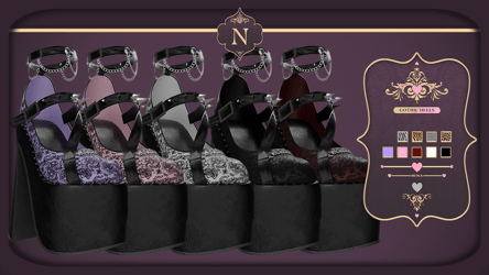 [Nitro Freebie ] GOTHIC HEELS | RIGGED