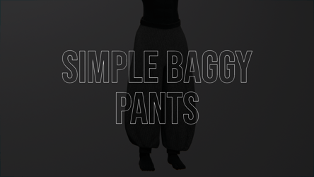Simple Baggy Pants