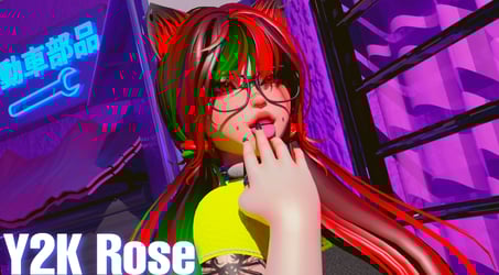 Y2K Rose The Kitty PC I SPS I Gogo 