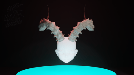 Bone Horns - 3D Model Asset
