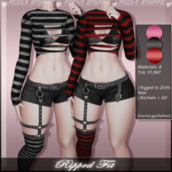 Ripped Fit ♡ [Commercial Use]