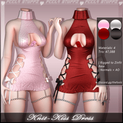 Kiss Knit Dress ♡ [Commercial Use]
