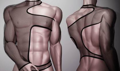 BB male fishnet.