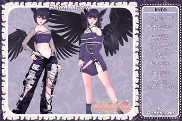 Fala! Crow! (3.0 VRChat Avatar) PC Only
