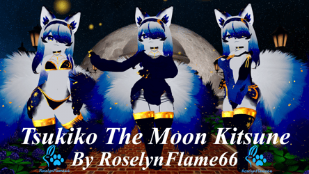 Tsukiko the Kitsune VRChat Deira Avatar (VALENTINES UPDATE)