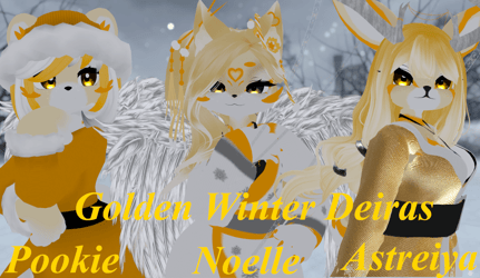 Golden Winter Deira VRChat Avatars