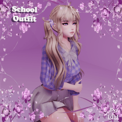 SchoolGirl Outfit -  RP/ZinFit  - Outfit For VRChat