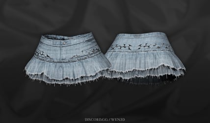 Denim-Skirt-01 ; Paid