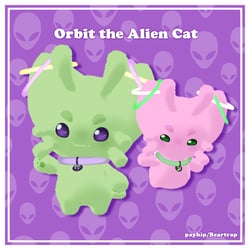 Orbit the Alien Cat || VRC Asset (Follower + Plushie)