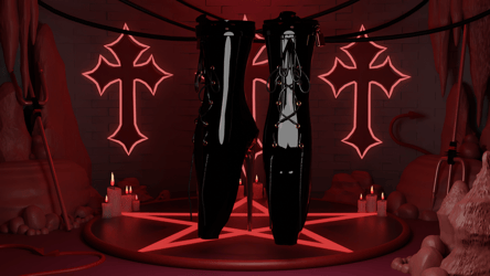 Ballerina Latex Heels