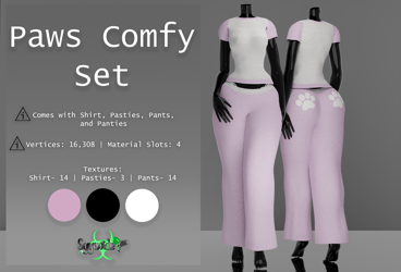 Paws Comfy Set - FREE IN SERVER 
