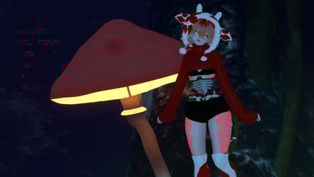 Enoki The Mushroom Cow || SFW || PC&QUEST;